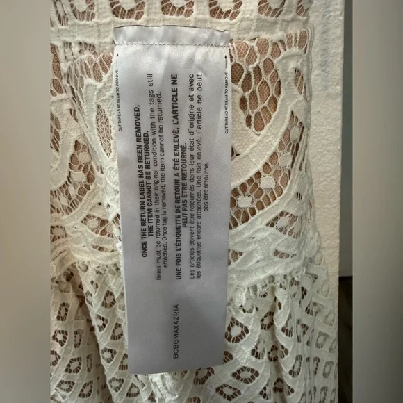 BCBGMaxAzria Christel Gown White Lace Floor Length Maxo Dress Wedding sz 6, $498 - Picture 8 of 8